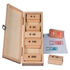 Euro-Geldscheine-Stempel Box