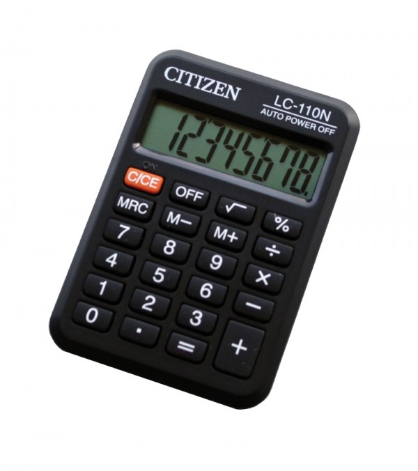 CITIZEN LC-110N schwarz - Klassenssatz, 30 Stück