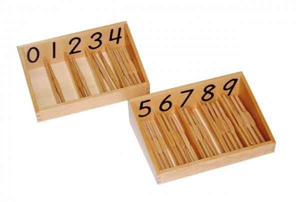 Stäbchen-Box mit 19 cm langen Stäbchen