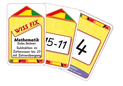 Wissfix Kartensatz Subtraktion bis 10
