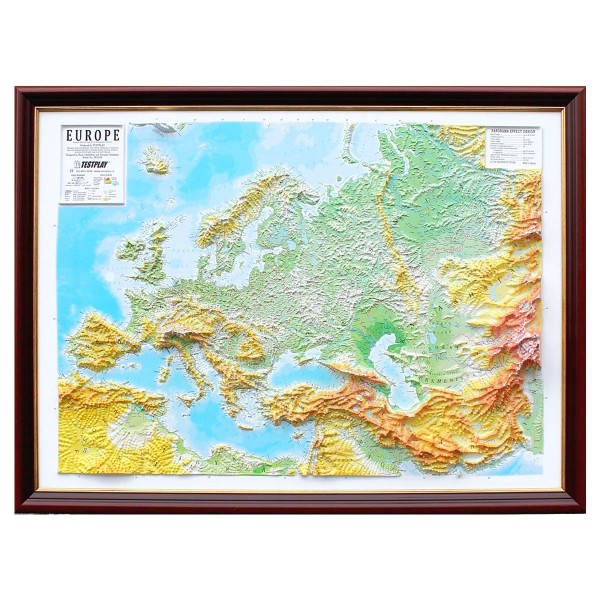 3D Landkarte mit Rahmen