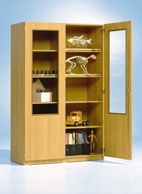 Hochschrank mit 2/3 verglasten Türen