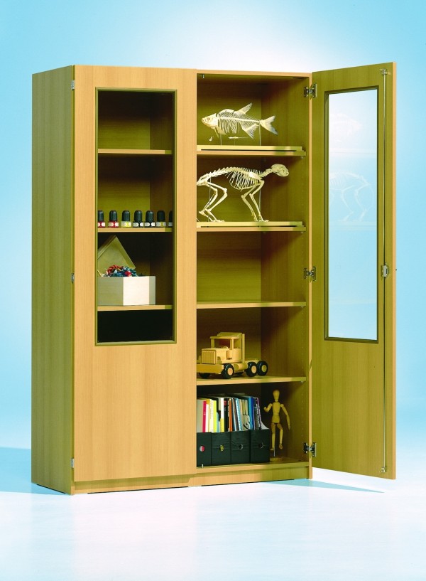 Hochschrank mit 2/3 verglasten Türen