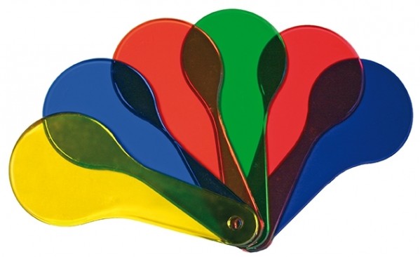 Farbfächer in 6 verschiedenen Farben