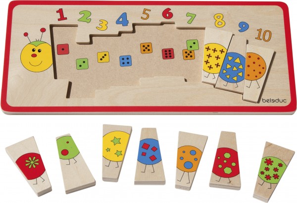 Legepuzzle "Zahlenraupe"