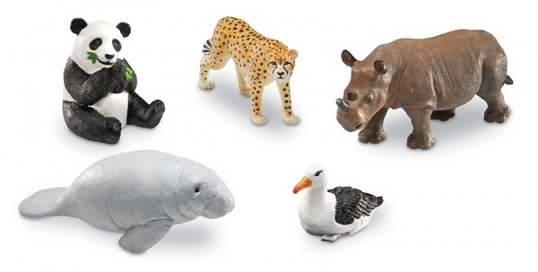 Tierfiguren Set: Exotische Tiere