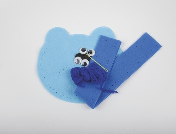 Filztaschenbastelset, Motiv Bär