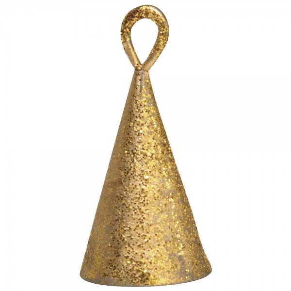 Metall Glöckchen Konus, silber oder gold