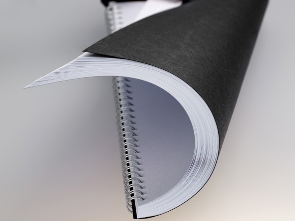 Rückwände Ledergenarbt schwarz DIN A4, 250g, 100 Blatt