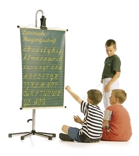 Einseitige Schrifttafeln mit lateinischer Ausgangsschrift