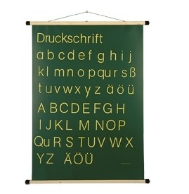 Doppelseitige Schrifttafeln mit vereinfachter Ausgangsschrift / Druckschrift