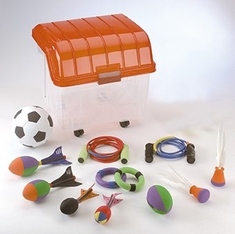Piratenbox mit Wurfspielen