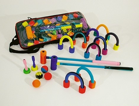 Croquet-Softspielset 4, Schlägerlänge 70 cm