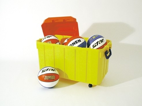 Basketball Jumbo Star Color im 8er Set mit Ballbox