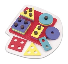 Moosgummi-Formenspiel