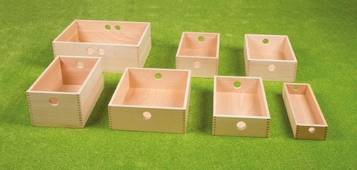 Holz-Schubkasten aus Buchenholz