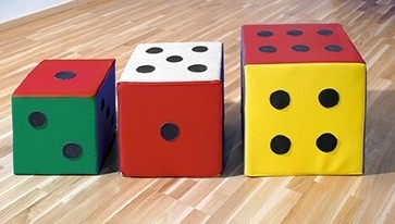Würfel mit Punkten