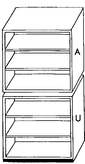 Unterbau-Regal 95 cm breit