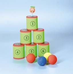 Soft-Dosen-Wurfspiel