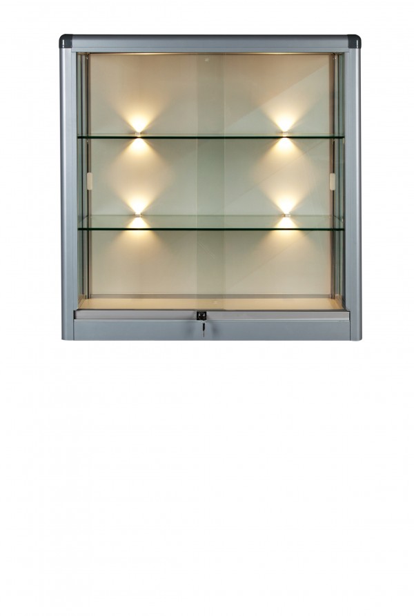 Glaskantenbeleuchtung für Vitrine
