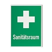 Rettungszeichen Sanitätsraum