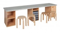 Bastelarbeitsplatz, 264 cm breit