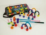 Croquet-Softspielset, Schlägerlänge 60 cm