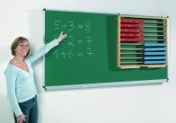 Langwandtafel mit Ablage