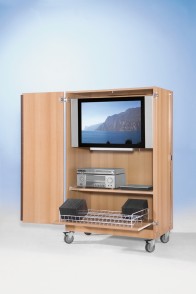 TV-Wagen für Flachbild-TV, fahrbar