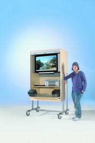 TV-Rolloschrank für Flachbildschirme