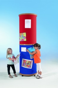 Litfaßsäule XXL mit Stoffoberfläche