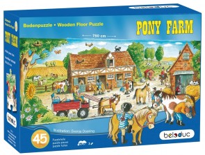Kinderbodenpuzzle "Pony Farm"