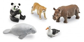 Tierfiguren Set: Exotische Tiere