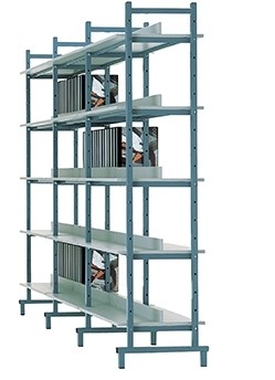 Bücherregal doppelseitig