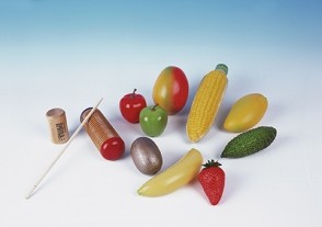 Shaker-Maracas in Früchteform