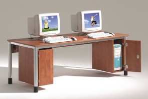 Computer-Holzunterbau für EDV-Tische