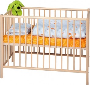 Kinderbett mit runden Stäben