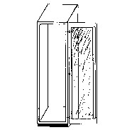 Skelettschrank, hoch