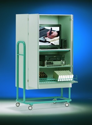TV-Schrank mit Flügeltüren, Gestell Rundrohr