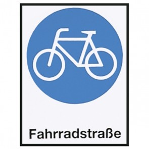 Verkehrsschild: Fahrradstraße