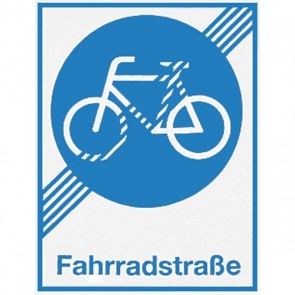 Verkehrsschild: Fahrradstraße ENDE
