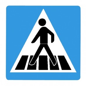 Verkehrsschild: Fußgängerüberweg